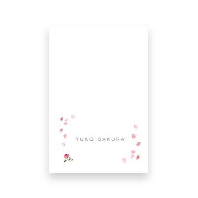 Place Card  A6　Flower