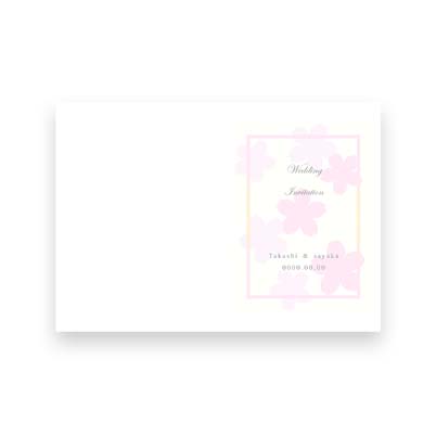 Invitation　A5 Folded Card Sakura