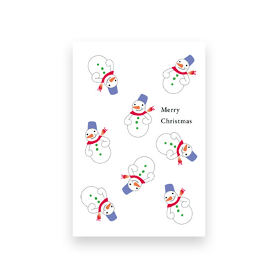 Postcard　Snowman